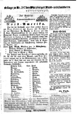 Würzburger Stadt- und Landbote Dienstag 1. Dezember 1857