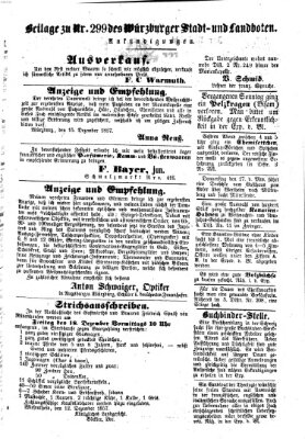 Würzburger Stadt- und Landbote Dienstag 15. Dezember 1857