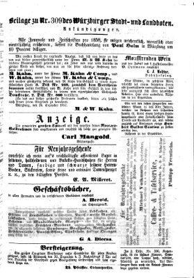 Würzburger Stadt- und Landbote Montag 28. Dezember 1857