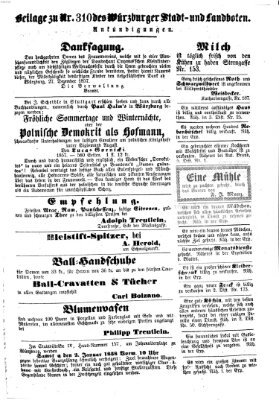 Würzburger Stadt- und Landbote Dienstag 29. Dezember 1857