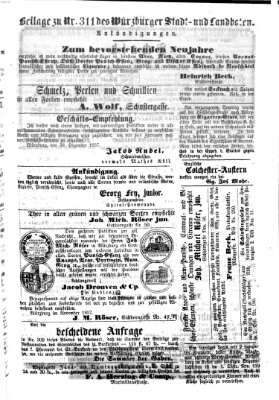 Würzburger Stadt- und Landbote Mittwoch 30. Dezember 1857