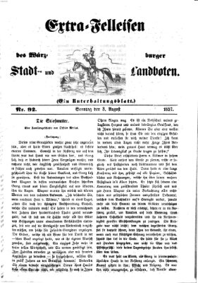 Würzburger Stadt- und Landbote Montag 3. August 1857