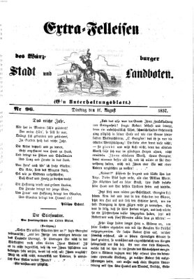 Würzburger Stadt- und Landbote Dienstag 11. August 1857