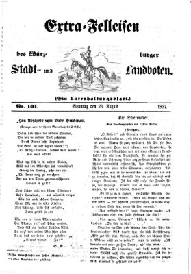 Würzburger Stadt- und Landbote Sonntag 23. August 1857