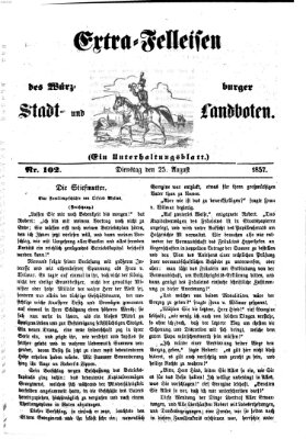 Würzburger Stadt- und Landbote Dienstag 25. August 1857