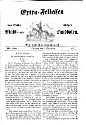 Würzburger Stadt- und Landbote Dienstag 1. September 1857