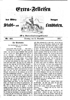 Würzburger Stadt- und Landbote Dienstag 15. September 1857