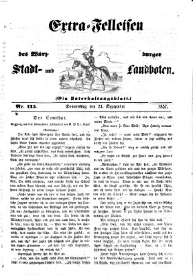 Würzburger Stadt- und Landbote Donnerstag 24. September 1857