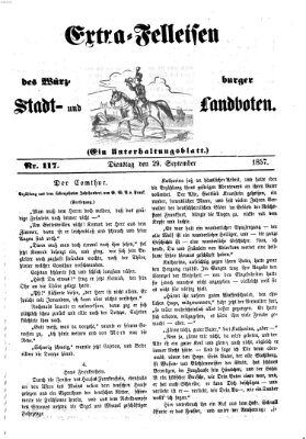 Würzburger Stadt- und Landbote Dienstag 29. September 1857