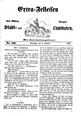 Würzburger Stadt- und Landbote Dienstag 6. Oktober 1857