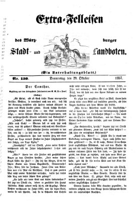 Würzburger Stadt- und Landbote Donnerstag 29. Oktober 1857