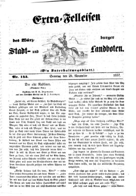 Würzburger Stadt- und Landbote Sonntag 29. November 1857