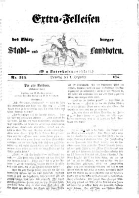 Würzburger Stadt- und Landbote Dienstag 1. Dezember 1857