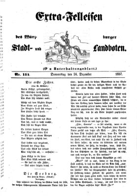 Würzburger Stadt- und Landbote Donnerstag 24. Dezember 1857