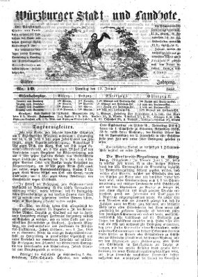 Würzburger Stadt- und Landbote Dienstag 12. Januar 1858