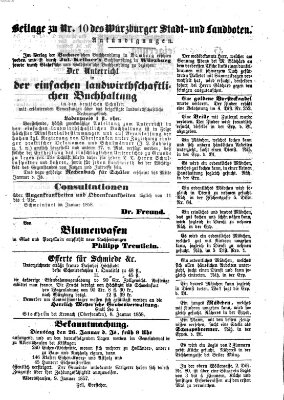 Würzburger Stadt- und Landbote Dienstag 12. Januar 1858