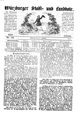 Würzburger Stadt- und Landbote Freitag 15. Januar 1858