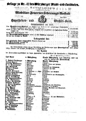 Würzburger Stadt- und Landbote Donnerstag 18. Februar 1858