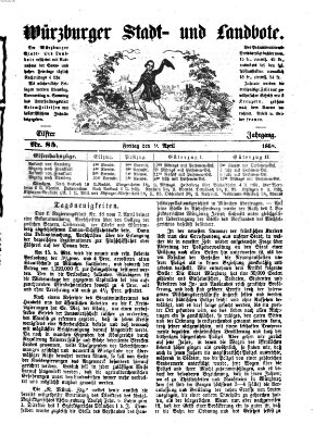 Würzburger Stadt- und Landbote Freitag 9. April 1858