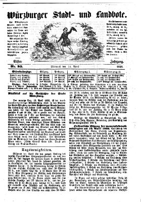 Würzburger Stadt- und Landbote Mittwoch 14. April 1858