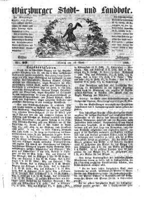 Würzburger Stadt- und Landbote Montag 26. April 1858