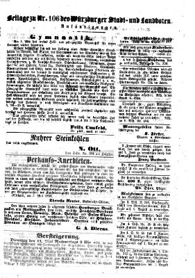 Würzburger Stadt- und Landbote Dienstag 4. Mai 1858