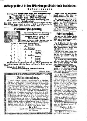 Würzburger Stadt- und Landbote Montag 10. Mai 1858