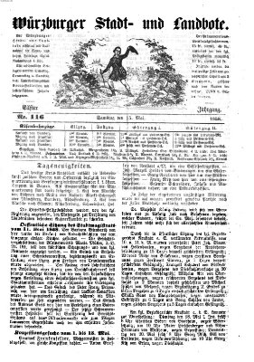 Würzburger Stadt- und Landbote Samstag 15. Mai 1858