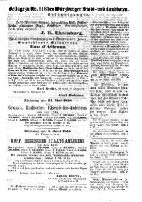 Würzburger Stadt- und Landbote Dienstag 18. Mai 1858