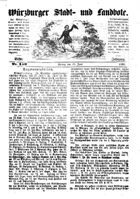 Würzburger Stadt- und Landbote Freitag 25. Juni 1858