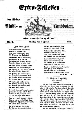 Würzburger Stadt- und Landbote Dienstag 5. Januar 1858