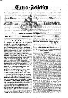 Würzburger Stadt- und Landbote Donnerstag 21. Januar 1858