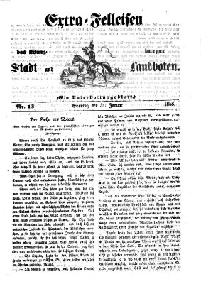 Würzburger Stadt- und Landbote Sonntag 31. Januar 1858