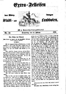 Würzburger Stadt- und Landbote Donnerstag 11. Februar 1858