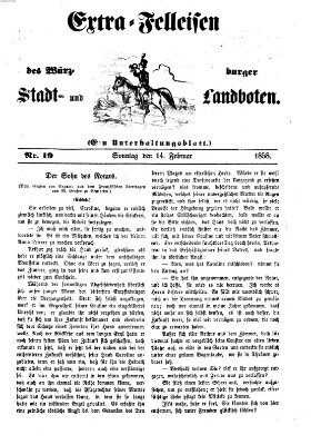 Würzburger Stadt- und Landbote Sonntag 14. Februar 1858