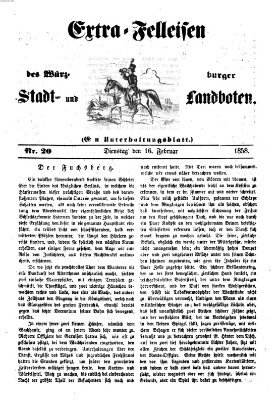 Würzburger Stadt- und Landbote Dienstag 16. Februar 1858