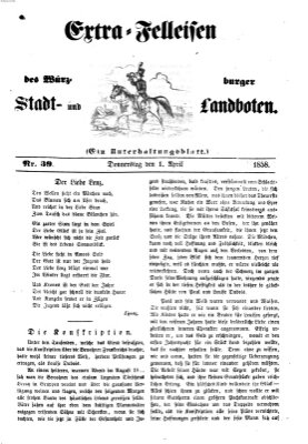 Würzburger Stadt- und Landbote Donnerstag 1. April 1858