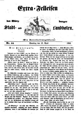 Würzburger Stadt- und Landbote Dienstag 13. April 1858