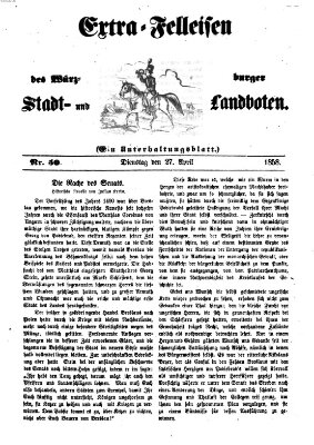 Würzburger Stadt- und Landbote Dienstag 27. April 1858