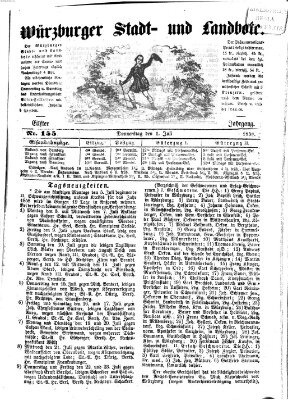 Würzburger Stadt- und Landbote Donnerstag 1. Juli 1858