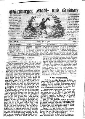 Würzburger Stadt- und Landbote Freitag 9. Juli 1858