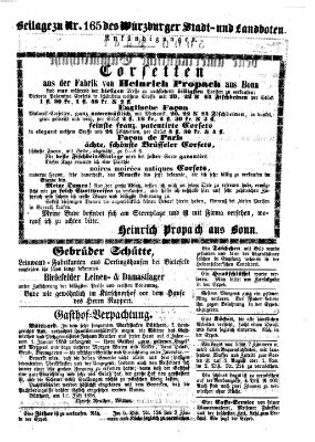 Würzburger Stadt- und Landbote Dienstag 13. Juli 1858