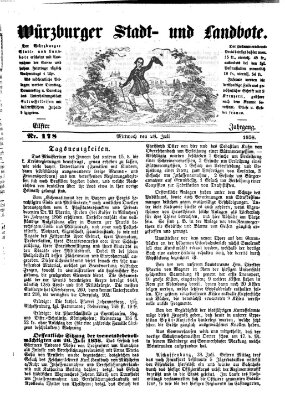 Würzburger Stadt- und Landbote Mittwoch 28. Juli 1858