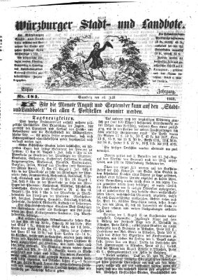 Würzburger Stadt- und Landbote Samstag 31. Juli 1858