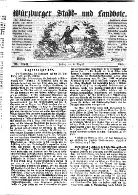 Würzburger Stadt- und Landbote Freitag 6. August 1858