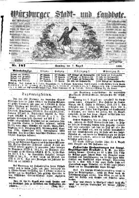 Würzburger Stadt- und Landbote Samstag 7. August 1858