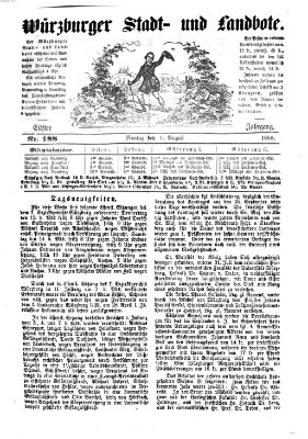 Würzburger Stadt- und Landbote Montag 9. August 1858