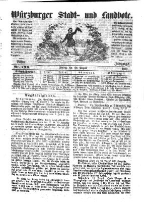 Würzburger Stadt- und Landbote Freitag 20. August 1858