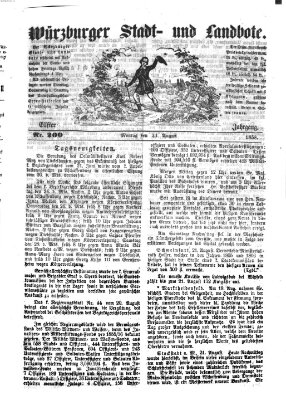Würzburger Stadt- und Landbote Montag 23. August 1858