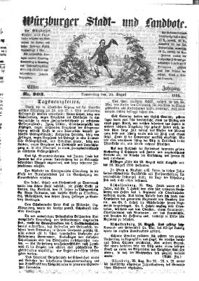 Würzburger Stadt- und Landbote Donnerstag 26. August 1858